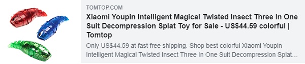 Diskon 52% untuk Xiaomi Youpin Intelligent Magical Twisted Insect Three In One Suit Decompression Splat