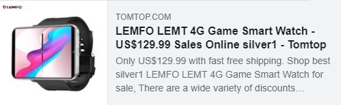 LEMFO LEMT 4G Game Smart Watch için% 53 İndirim